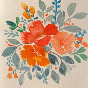 AUTUMN BLOOM BOUQUET (CARD)