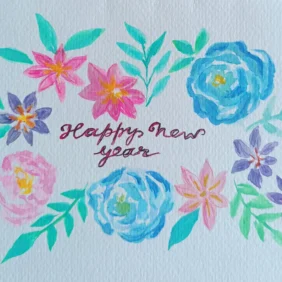 BLOOMING NEW BEGINNINGS MINI CARD