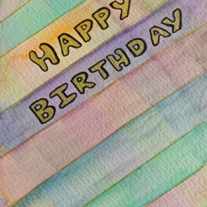 RAINBOW BIRTHDAY (CARD)
