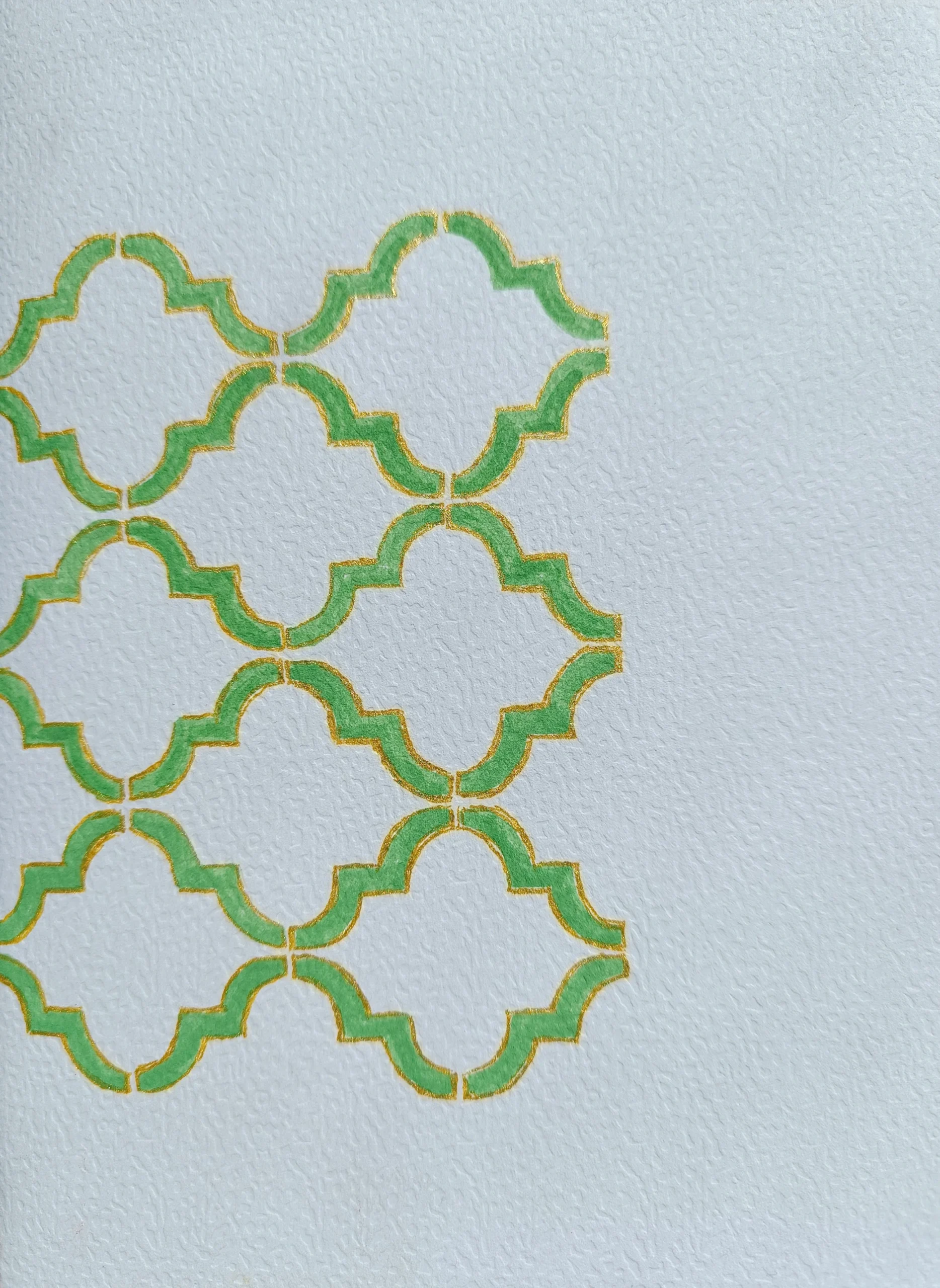 MOROCCAN GREEN ELEGANCE BOTH SIDE (CARD)