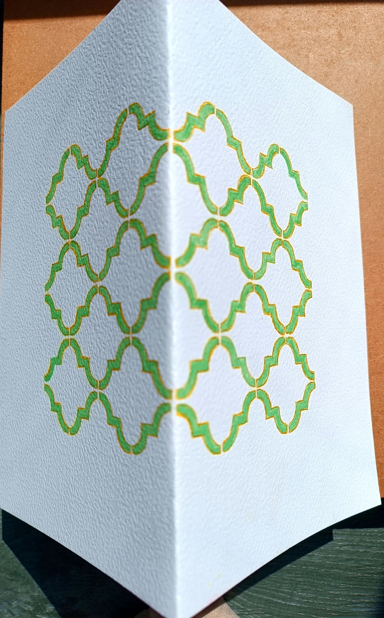 MOROCCAN GREEN ELEGANCE BOTH SIDE (CARD) - Image 2