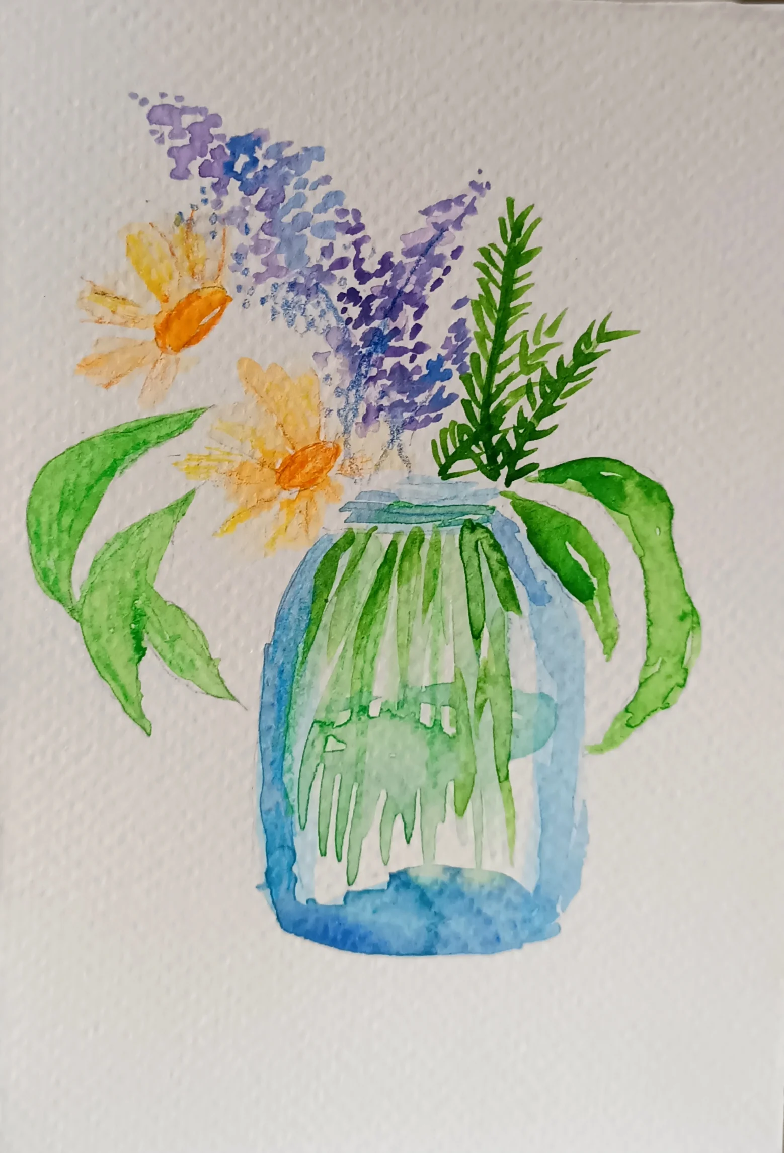 A JAR OF SPRINGTIME (MINI CARD)